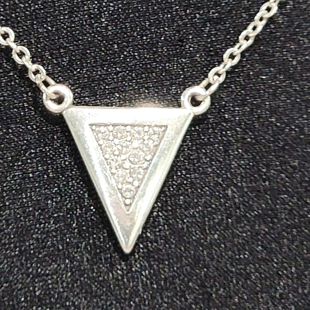 Brighton Contempo Ice Reversible Triangular Neckl… - image 2